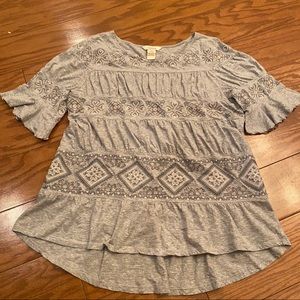 Sundance embroidered roushe bell short sleeve